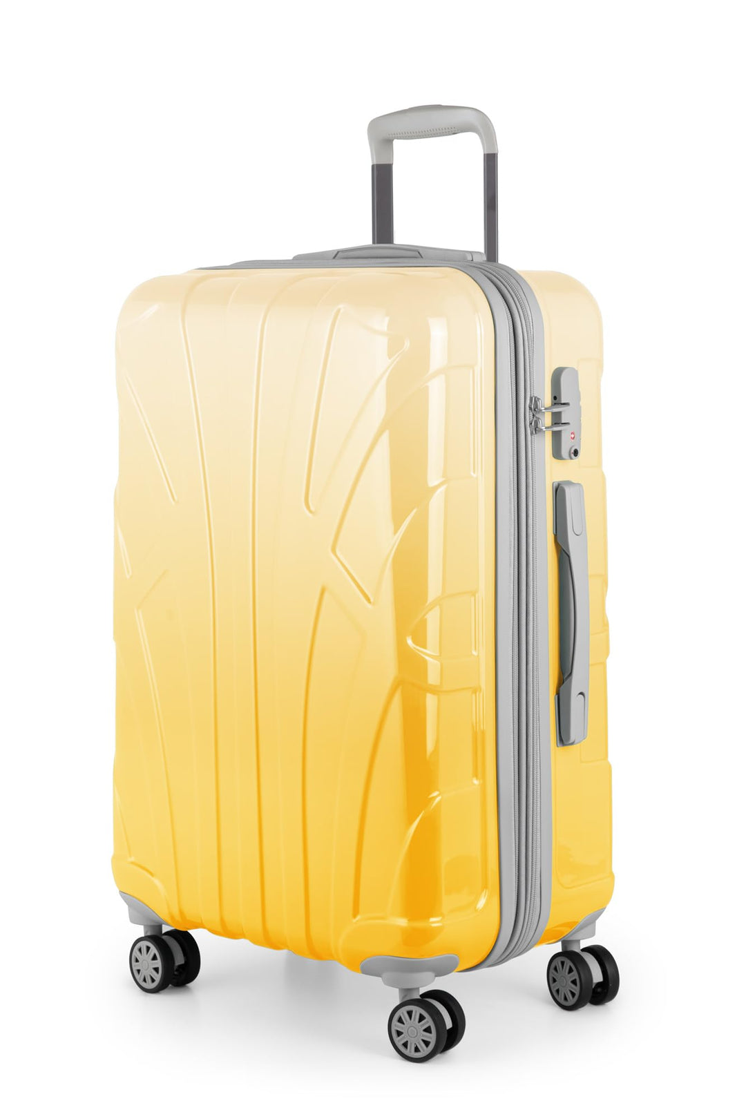 suitline - Hartschalen-Koffer Koffer Trolley Rollkoffer Reisekoffer, TSA, 66 cm, ca. 58 Liter, PC gl