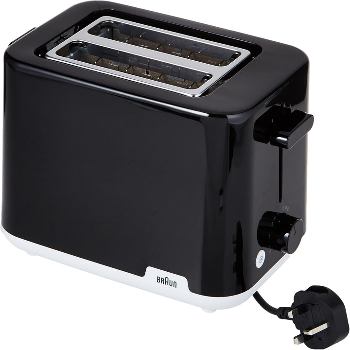 Braun Household Breakfast1 Double Slot Toaster with 8 Toast Settings and Defrost Function, 900 W, HT