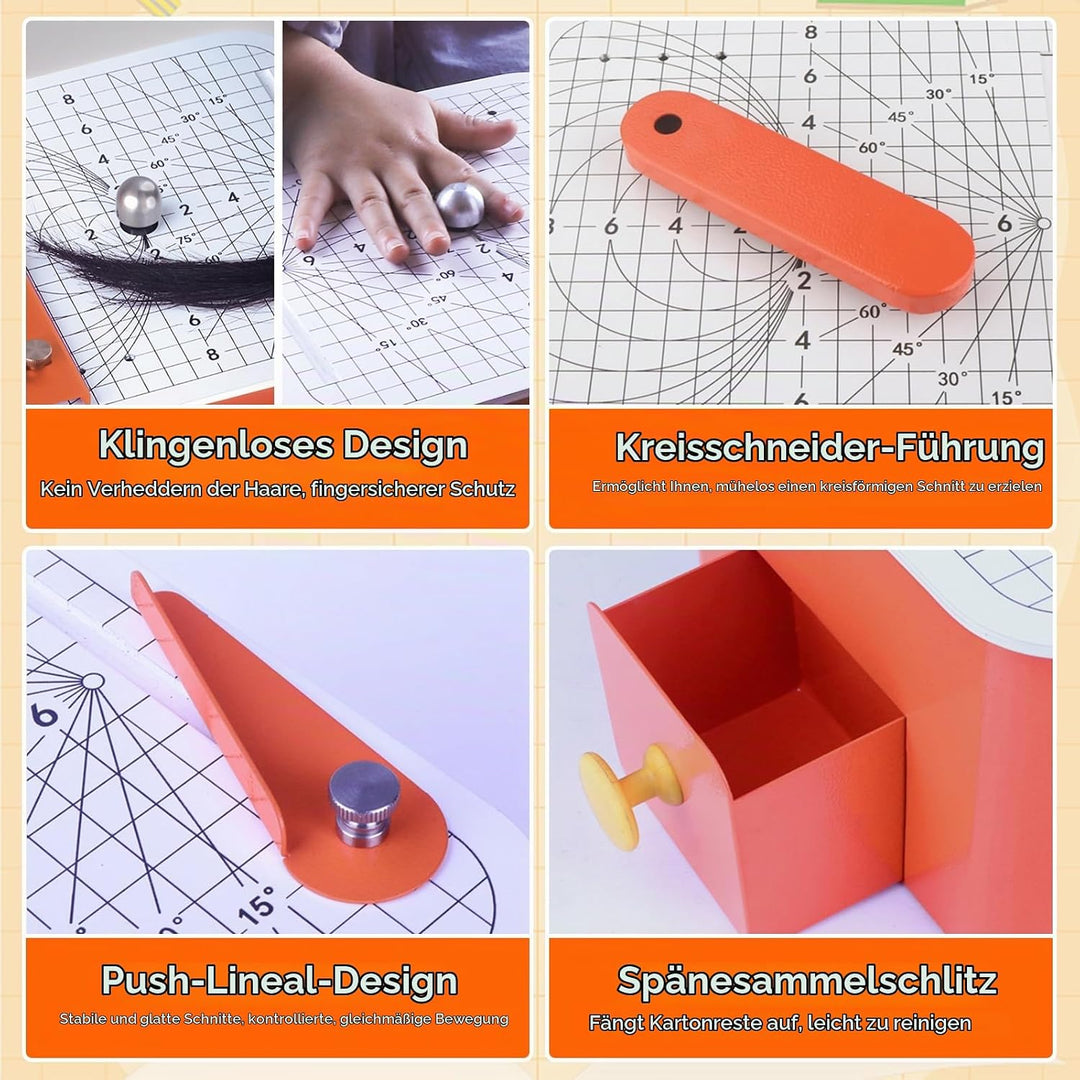 Kartonschneider Kinder, 45W Kartonschneider Elektrisch Sicheres DIY-Set, STEAM Lernspielzeug für Kin