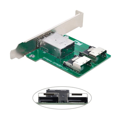 Chenyang Mini SAS 2 SFF-8644 zu 2 SFF-8087 HD Data Server Converter Adapter mit Klammer 2 SFF-8644 t