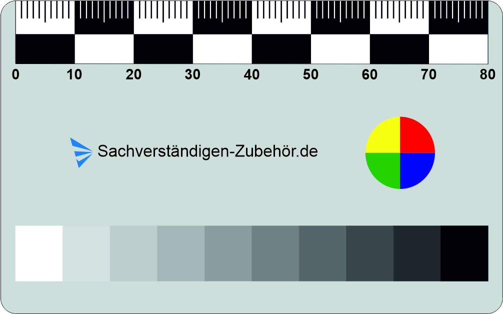 Sachverständigen-Zubehör 2er Set | Rissmonitor Karte Überwachung | Gutachter Ausrüstung | Lineal für