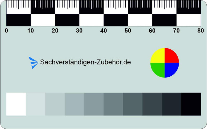 Sachverständigen-Zubehör 2er Set | Rissmonitor Karte Überwachung | Gutachter Ausrüstung | Lineal für