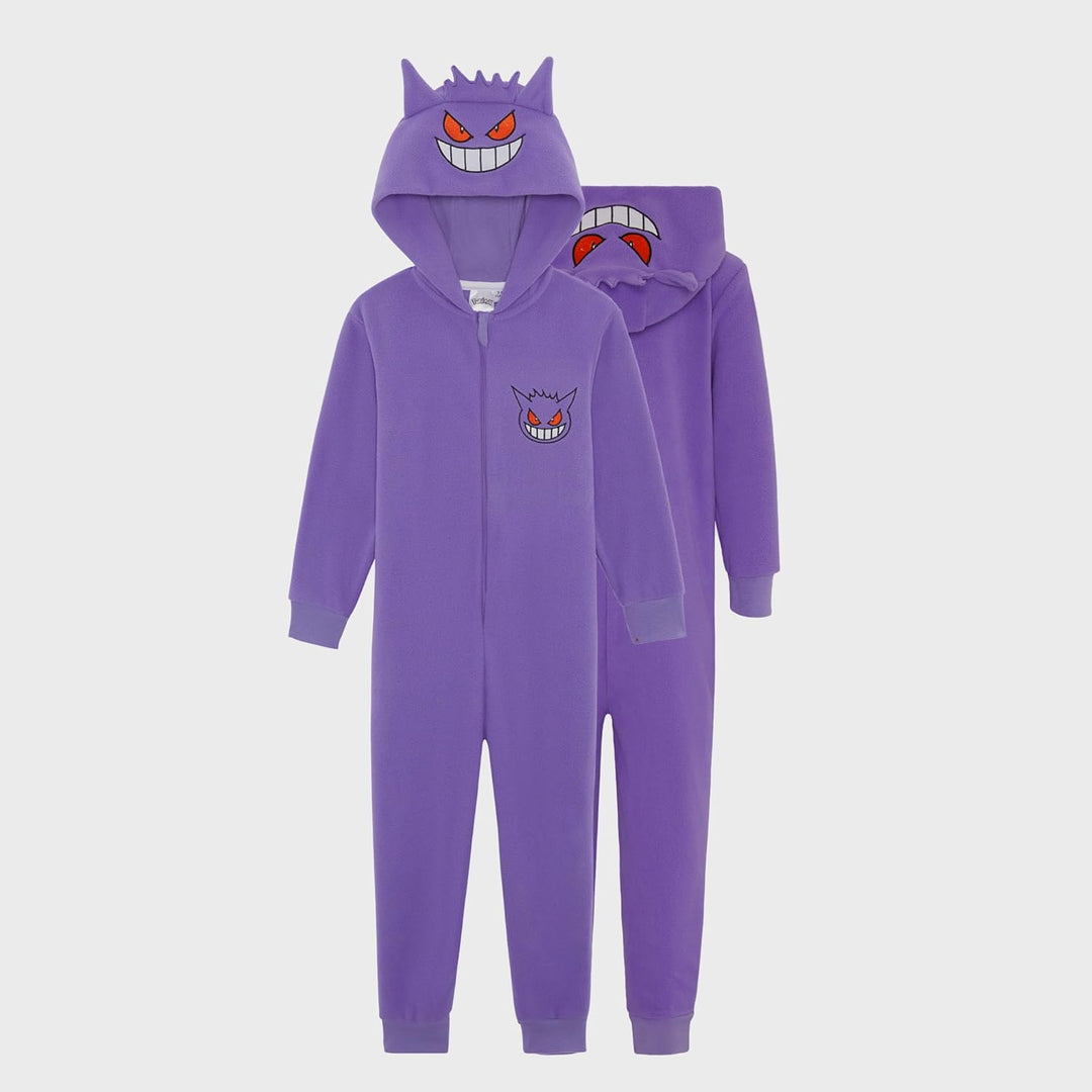 Pokemon-Einteiler mit Kapuze für Jungen oder Mädchen, Evoli, Gengar, Glumanda, Pikachu, Relaxo, Schi