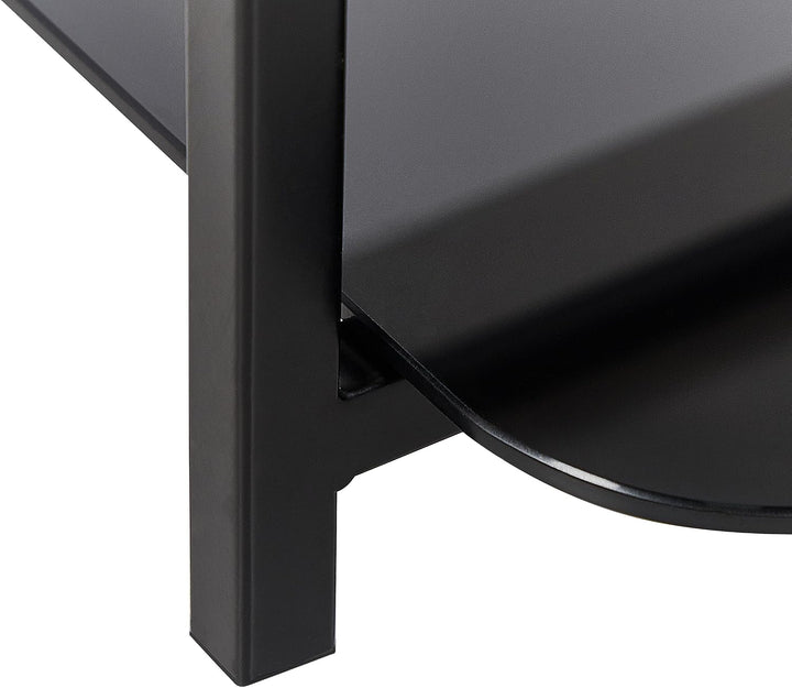 Couchtisch Marmor Optik weiss schwarz 77 x 47 cm rechteckig modern Gloster