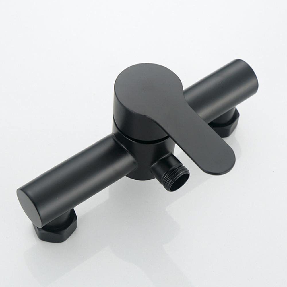 Schwarze Badewanne Duscharmatur Edelstahl Bad Bad Duscharmatur Duschkopf Wandmischerarmatur, B
