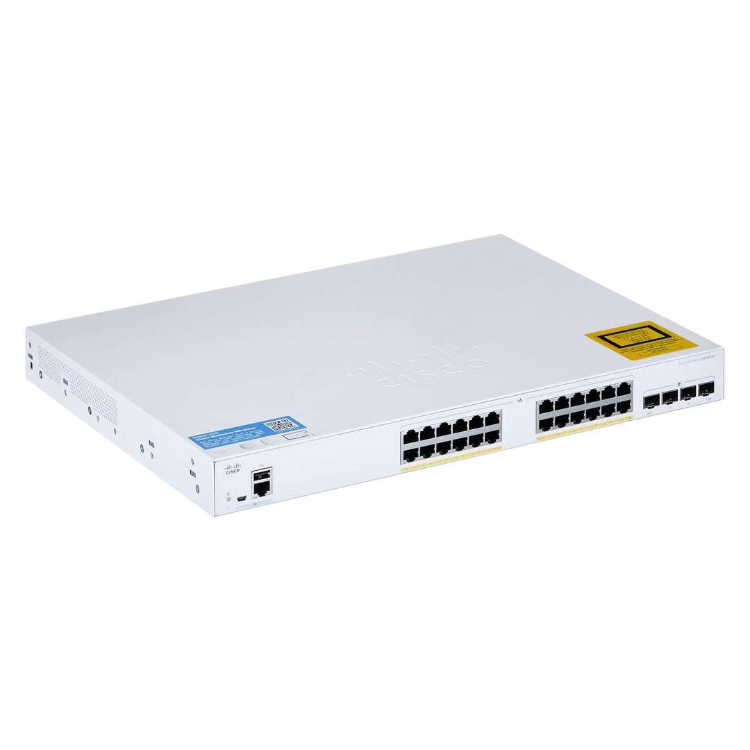 Cisco Business CBS250-24FP-4G Smart Switch | 24 GE-Ports | Full PoE | 4 x 1G-SFP | Begrenzter Lebens