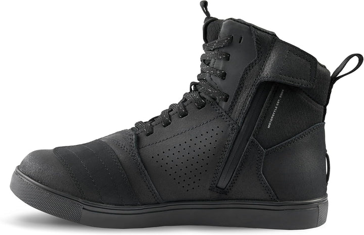 SHIMA Rebel 2.0 Motorrad Schuhe Herren Leder Belüftet Motorradstiefel Protektoren Sneaker Rutschfest