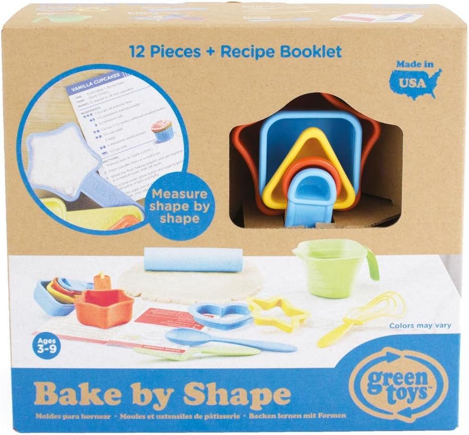 Green Toys Bake by Shape - Uniquely Shaped Measuring Spoons for Baking