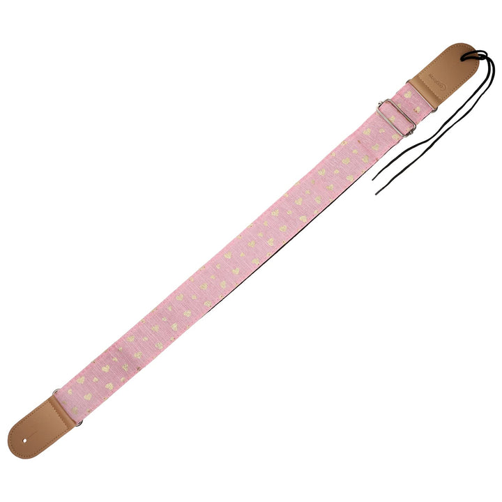 HEALLILY Breite Gitarre Strap Schulter Gurt Herz Muster Nylon Uke Strap Musical Instrument Schulter