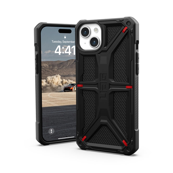 URBAN ARMOR GEAR Monarch Schutzhülle kompatibel mit Apple iPhone 15 Plus Hülle [Wireless Charging ko