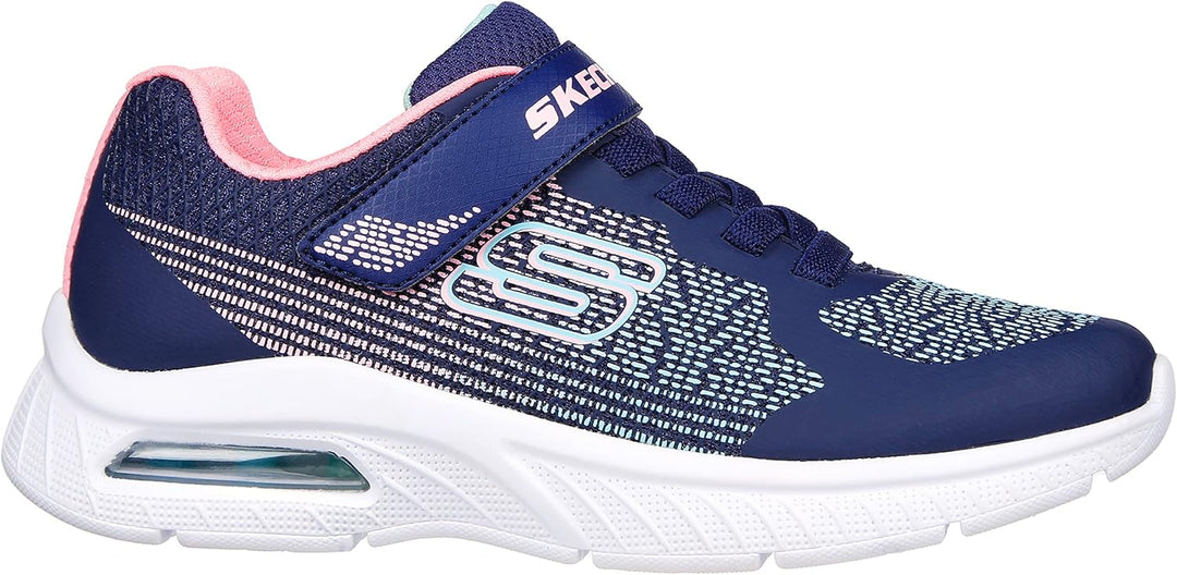 Skechers Mädchen 303610l Nvpk Sneaker 27 EU Navy Synthetic Pink Trim, 27 EU Navy Synthetic Pink Trim
