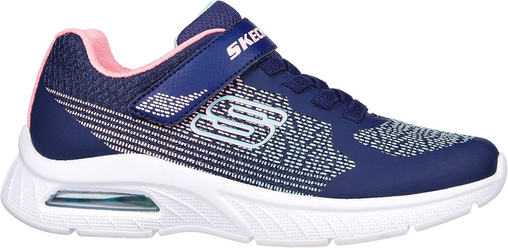 Skechers Mädchen 303610l Nvpk Sneaker 27 EU Navy Synthetic Pink Trim, 27 EU Navy Synthetic Pink Trim