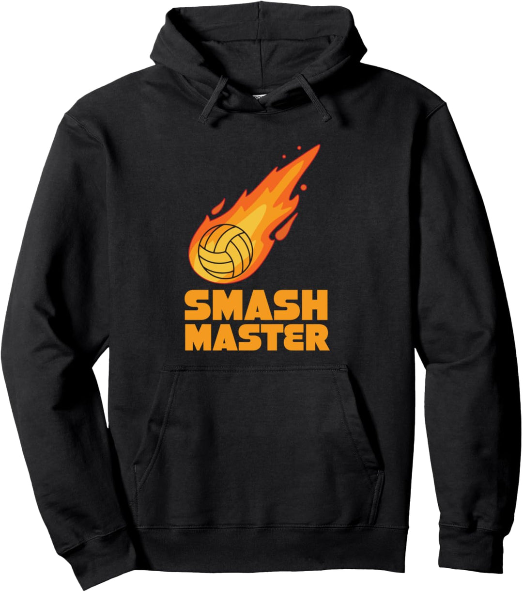 Smash Master Vollyball On Fire Coach Pullover Hoodie