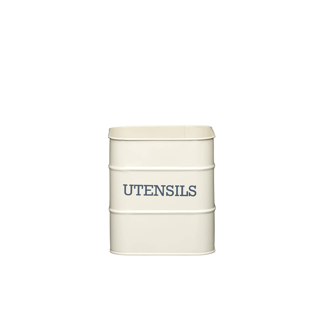 KitchenCraft Living Nostalgia, Utensilienhalter, Metall, 15 x 16 cm, creme antik, Creme