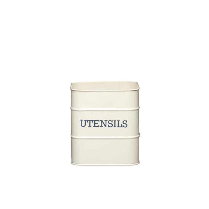 KitchenCraft Living Nostalgia, Utensilienhalter, Metall, 15 x 16 cm, creme antik, Creme