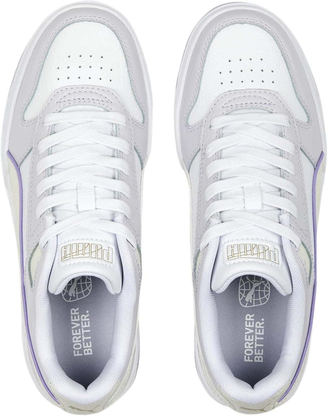 PUMA Unisex CALI WN'S Low-Top Trainer 37.5 EU Puma White Vapor Gray Spring Lavender Puma Gold, 37.5