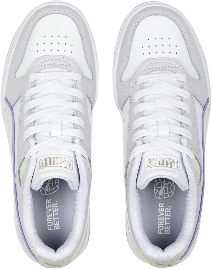 PUMA Unisex CALI WN'S Low-Top Trainer 37.5 EU Puma White Vapor Gray Spring Lavender Puma Gold, 37.5