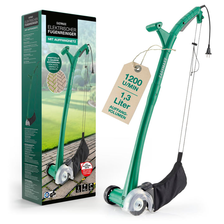 EASYmaxx Elektrische Reinigungsbürste, Putzbürste mit 2 Bürstenaufsätzen inklusive - Fugenbürste & R