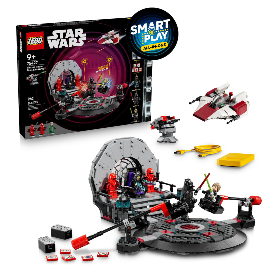 LEGO Star Wars 75427 SMART Play: A-Wing und das Duell im Thronsaal - Interaktives All-in-1 Spielset