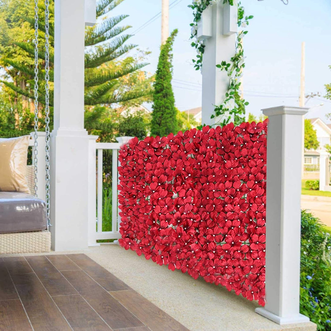 Dongzhi Künstliche Hecke, Garten Sichtschutz, Sichtschutzhecke für Terrasse Wanddekoration (100X50 c