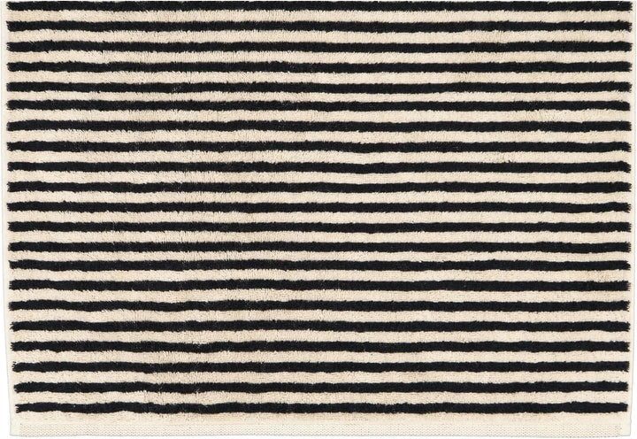 CAWÖ Home Handtücher Natural Streifen 6216 Natur-schwarz - 39 Duschtuch 80x150 cm, Duschtuch 80x150