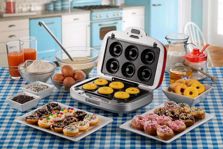 Ariete 1972 Sandwiches & Cookies Party Time, Elektrische Multifunktionsplatte, 700 Watt, 3 antihaftb