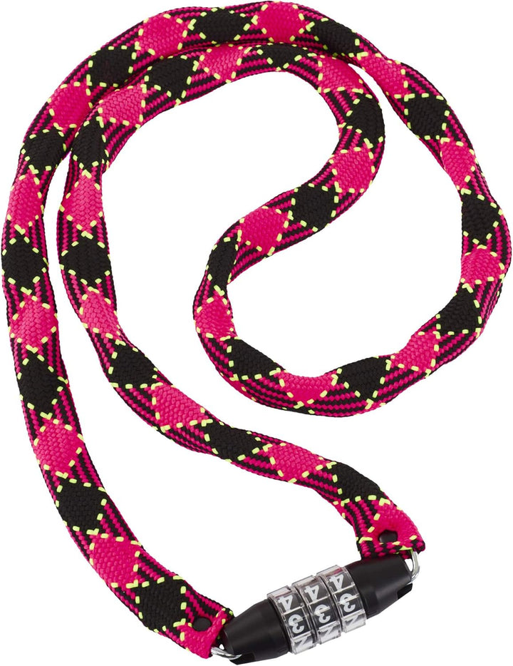 Junior Zahlen-Kettenschloss Kinder pink/schwarz