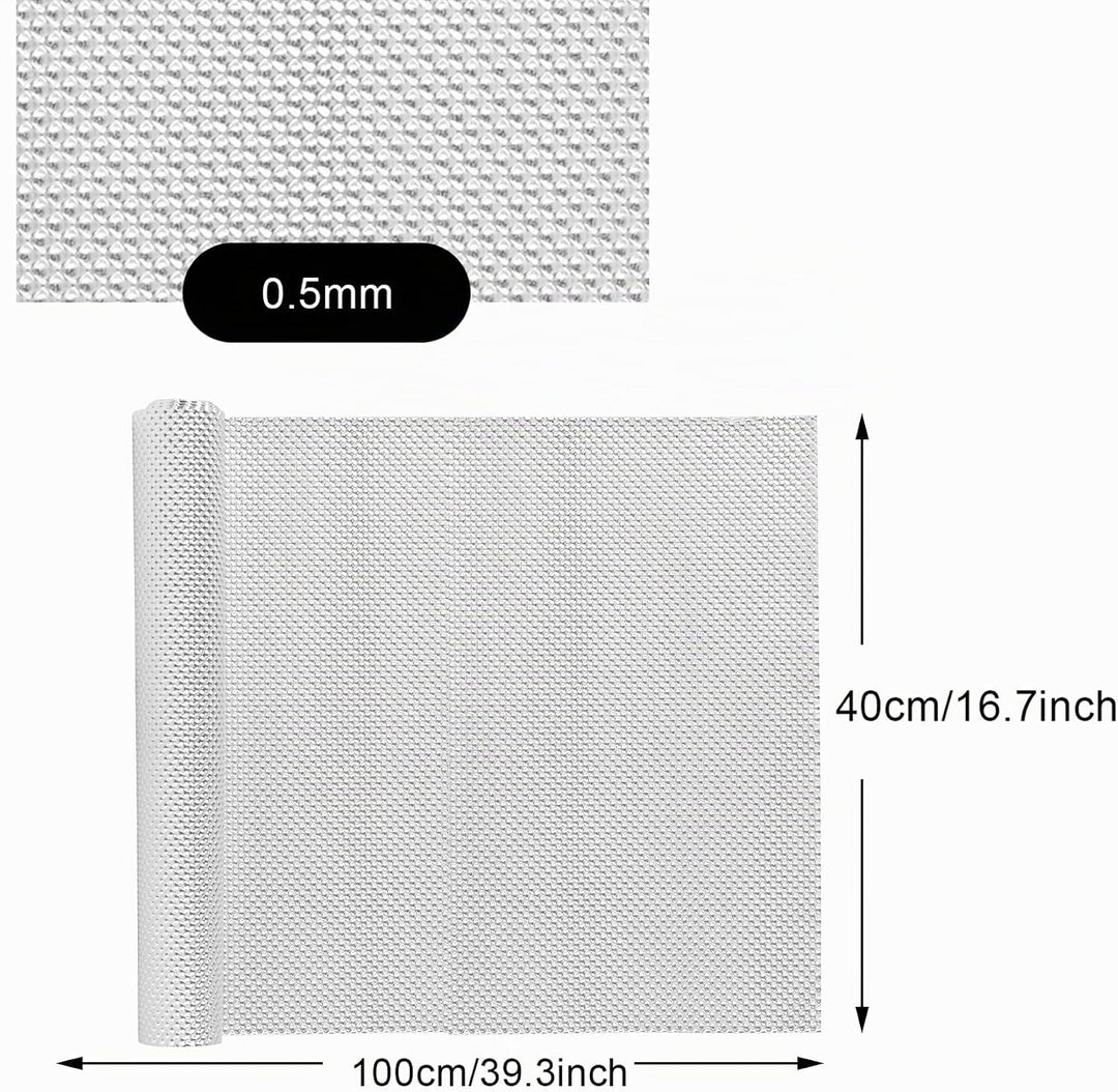 Hitzeschutz Hitzeblech Geprägte, 100cm x 40cm Aluminium Hitzeschutzblech Platte Schlauch Rohrisolier