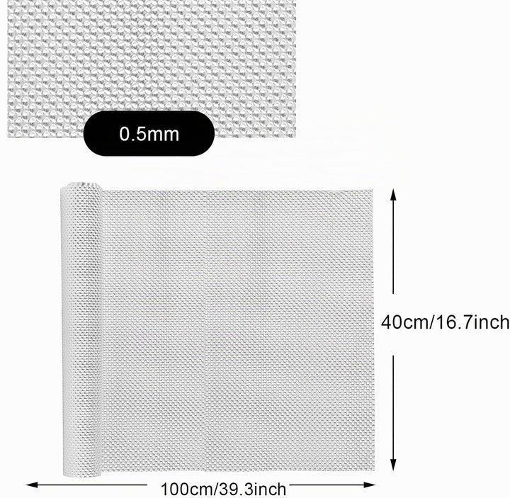 Hitzeschutz Hitzeblech Geprägte, 100cm x 40cm Aluminium Hitzeschutzblech Platte Schlauch Rohrisolier