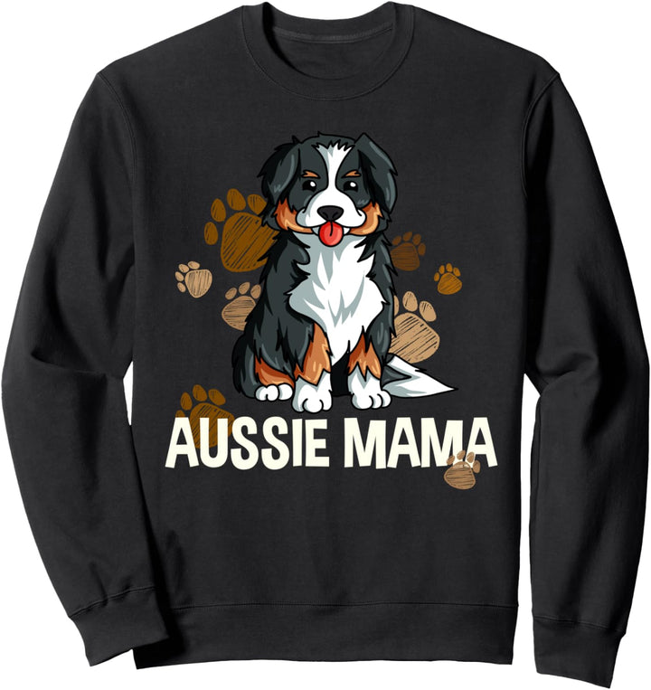 Australian Shepherd Mama Mutter Hund Spruch Fun Aussie Sweatshirt