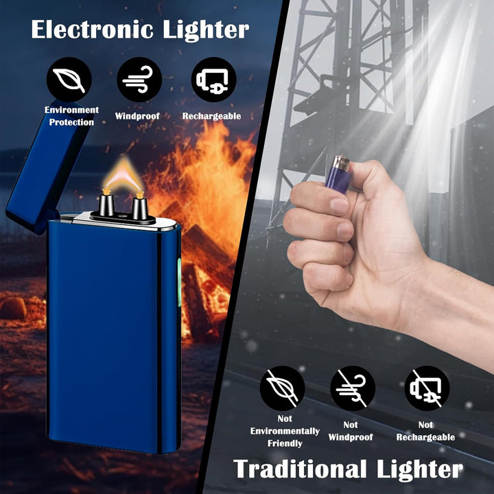 Elektrisch Lichtbogen Feuerzeug USB Aufladbar Plasma Elektro Winddicht Flamme Feuerzeuge USB C Wiede