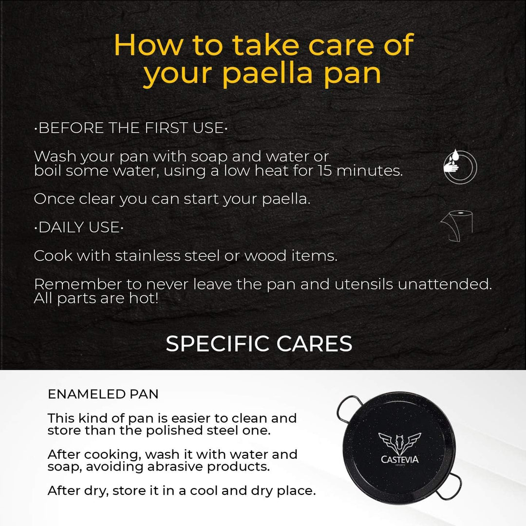 Paella-Pfanne 55 cm Stahl emailiert