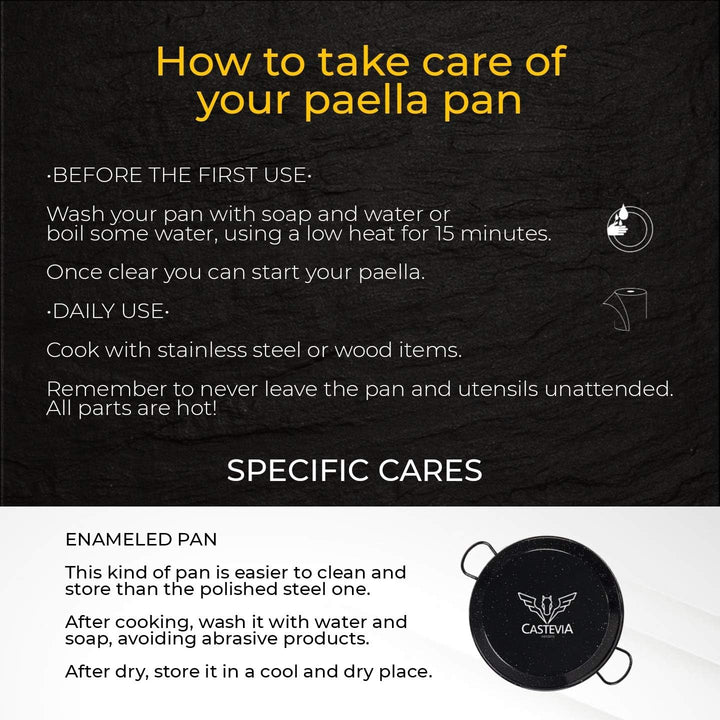 Paella-Pfanne 55 cm Stahl emailiert