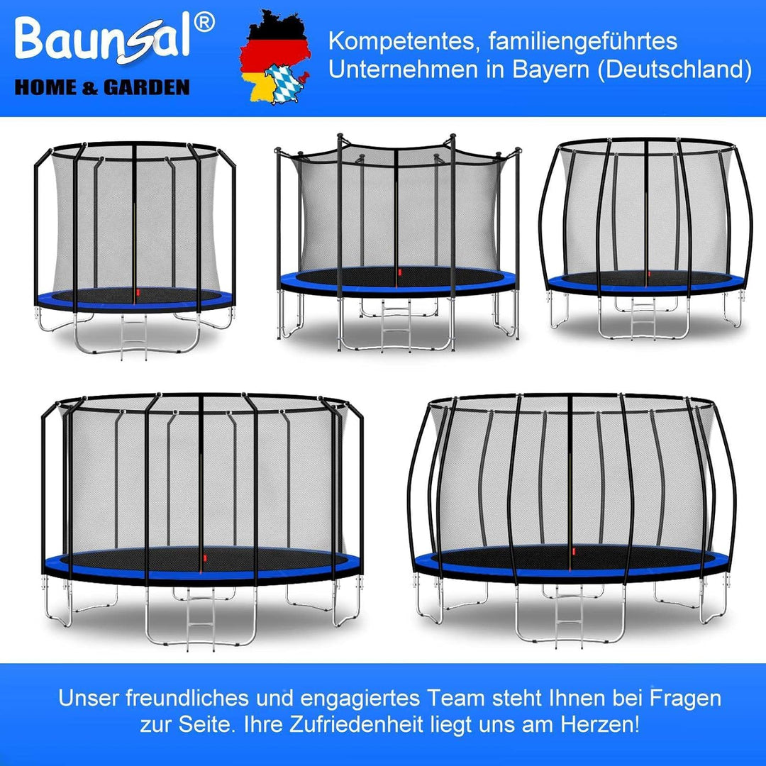 Baunsal® Trampolin Randabdeckung Ø 183 244 250 275 300 305 335 366 370 396 400 427 430 457 460 487 4
