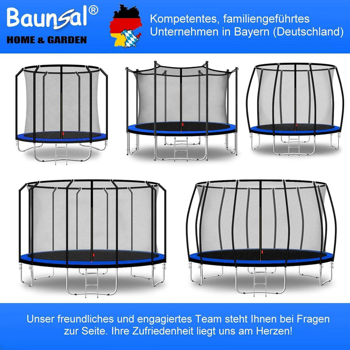 Baunsal® Trampolin Randabdeckung Ø 183 244 250 275 300 305 335 366 370 396 400 427 430 457 460 487 4