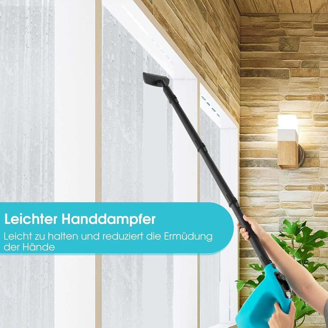 GOPLUS Dampfreiniger 1500W, Tragbarer Mehrzweck-Dampfreiniger: Dampfdruck: 2 Bar, 400 ML Wassertank,