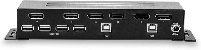 LINDY 39306 2 Port Dual Head DisplayPort 1.2 KVM Switch