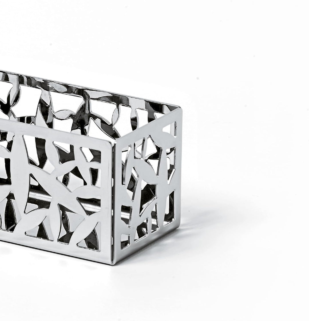 Alessi Cactus. Tee/Zucker Tasche Halter (msa29), Silber