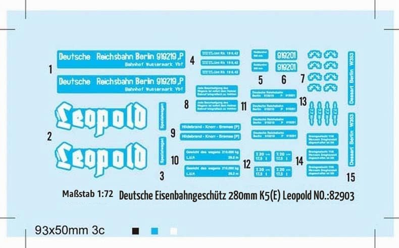 Hobby Boss 82903 Modellbausatz German 280mm K5(E) Railway Gun Leopold