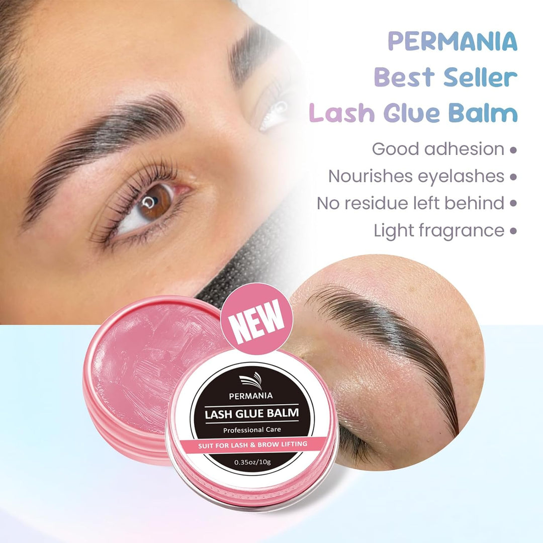 PERMANIA Augenbrauen Lifting Set, Neues Brow Lifting Set, für Natürlich Schöne Augenbrauen zu Hause,