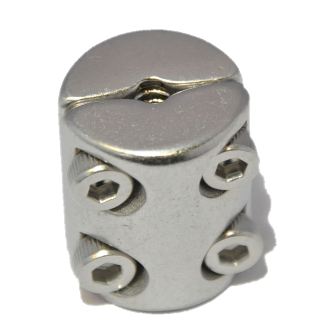 Klemmring für Drahtseil 6mm 4 Stück Drahtseilklemmring 2-tlg. mit 4 Schrauben Seilklemme Edelstahl A
