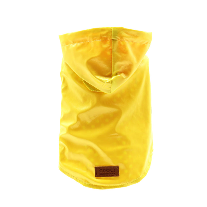 Croci C7274474 Regenmantel Raindrop Lemon, 40 cm Lemon 40 cm, Lemon 40 cm