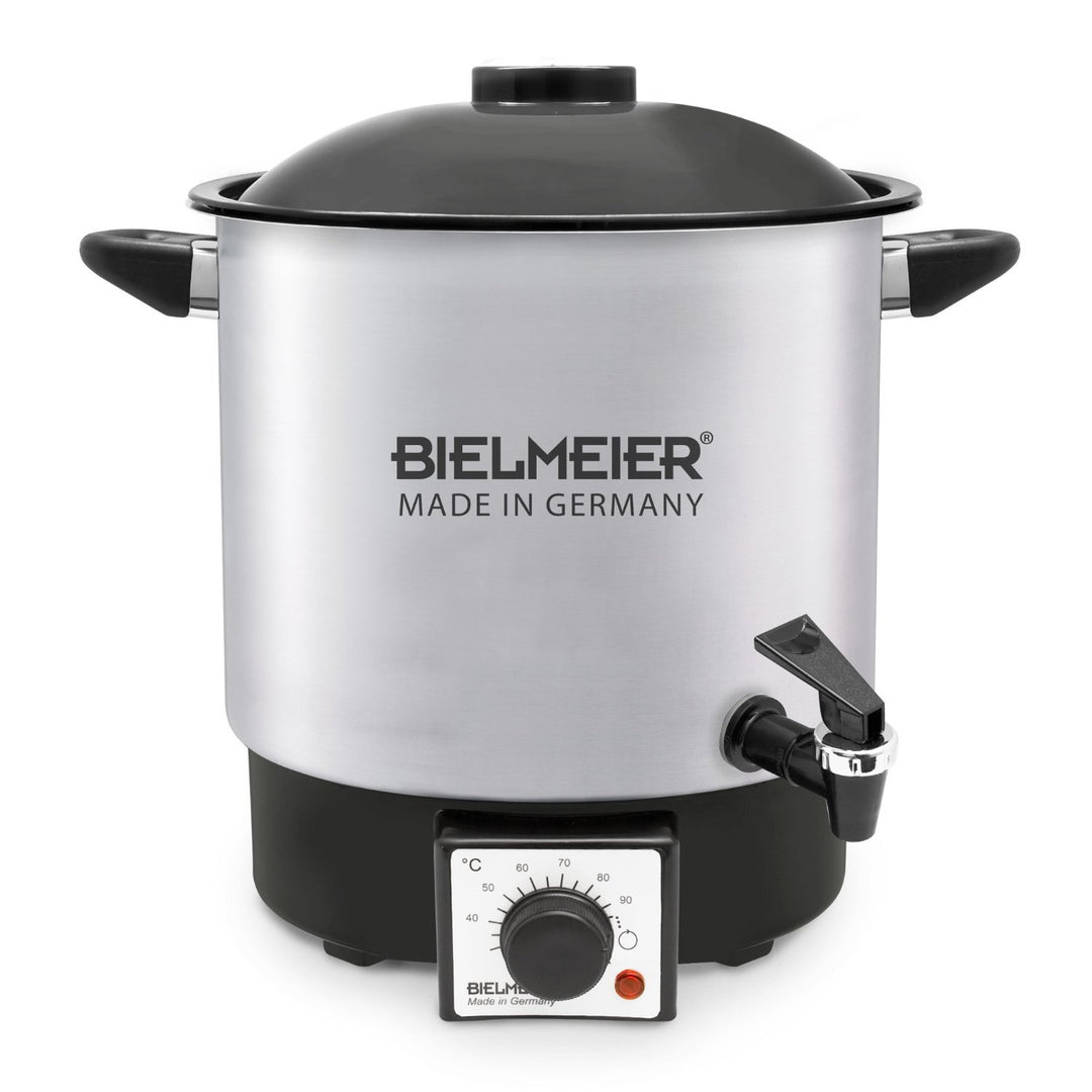 BIELMEIER Einkochautomat einmachen einwecken Glühwein 1000 W 9 Liter Edelstahl Auslaufhahn Kunststof