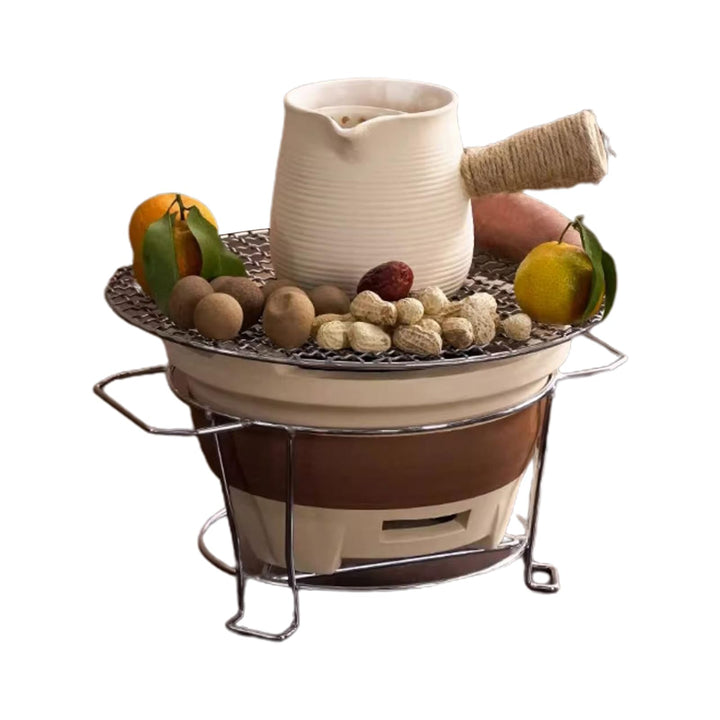 Holzkohlegrill - Holzkohleofen,Grillofen zum Kochen von Tee rund um den Herd, Tee-Holzkohleofen für