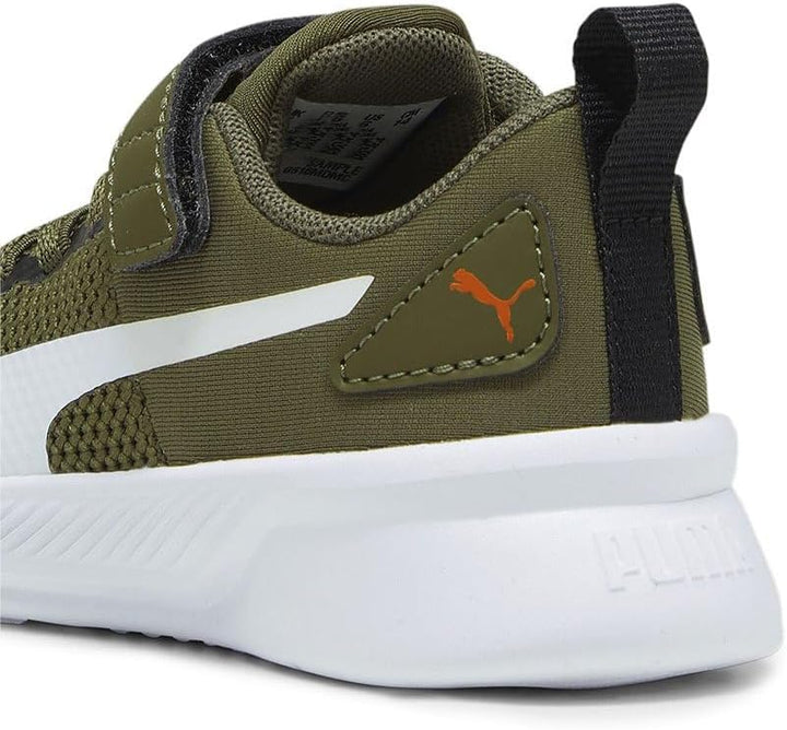 PUMA Herren Flyer Runner Engineer Knit Laufschuh 35.5 EU Mehrfarbig Olive Drab Puma White Hot Heat,