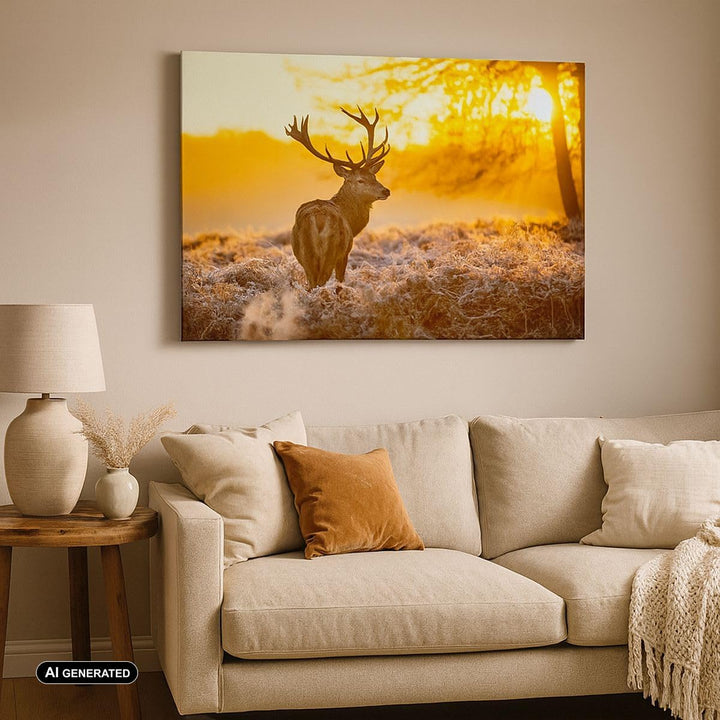 Bilder auf Leinwand Herbst landschaft natur blatt Leinwandbild 70x50cm Wandbilder Dekoration Wohnzim