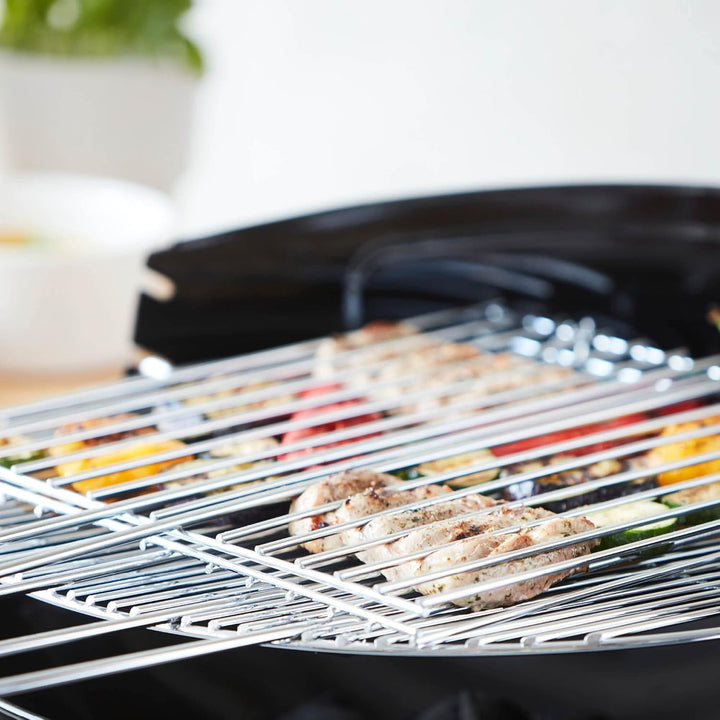 barbecook Klappbares Grillgitter aus verchromtem Edelstahl mit hochwertigem Griff aus nachhaltigem H