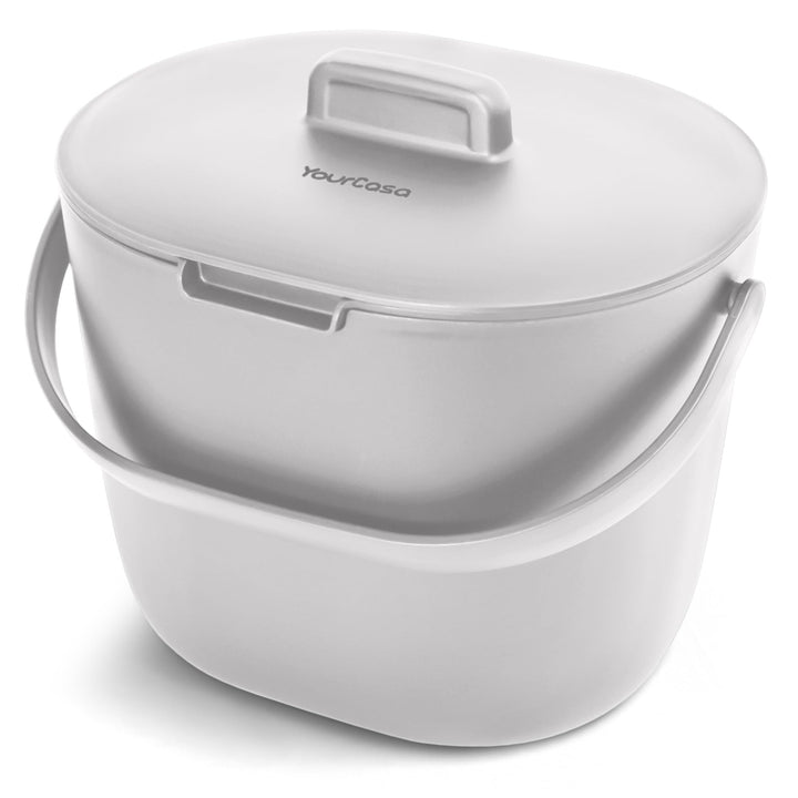 YourCasa Biomülleimer Küche 3,6L - Komposteimer für alltäglichen Biomüll Behälter Spülmaschinenfest