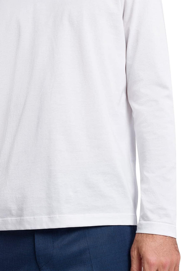 Pierre Cardin Herren Langarmshirt Longsleeve 6XL Weiss, 6XL Weiß