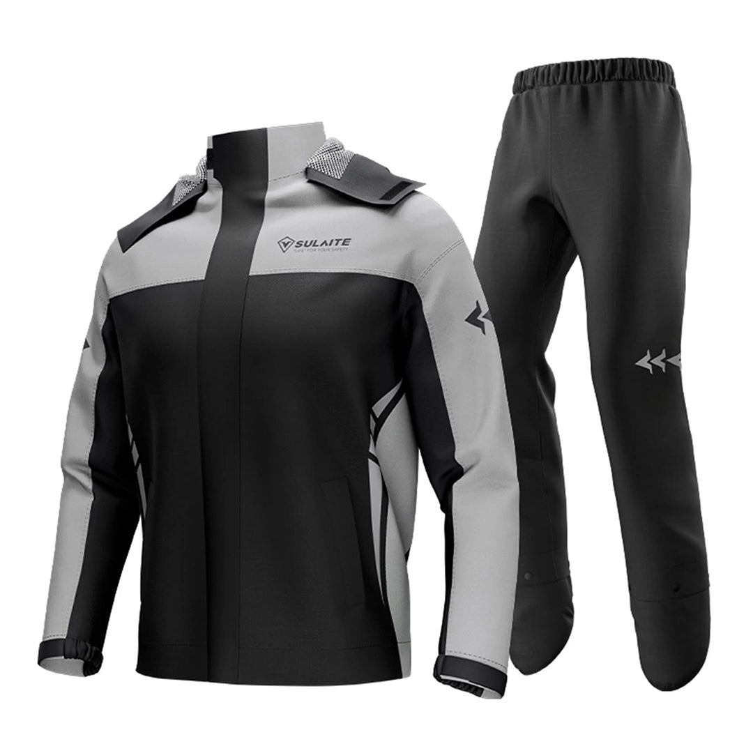 Lixada Wasserdichter Motorrad-Regenanzug für Männer und Frauen, Radfahren, Regenbekleidung, Jacke un